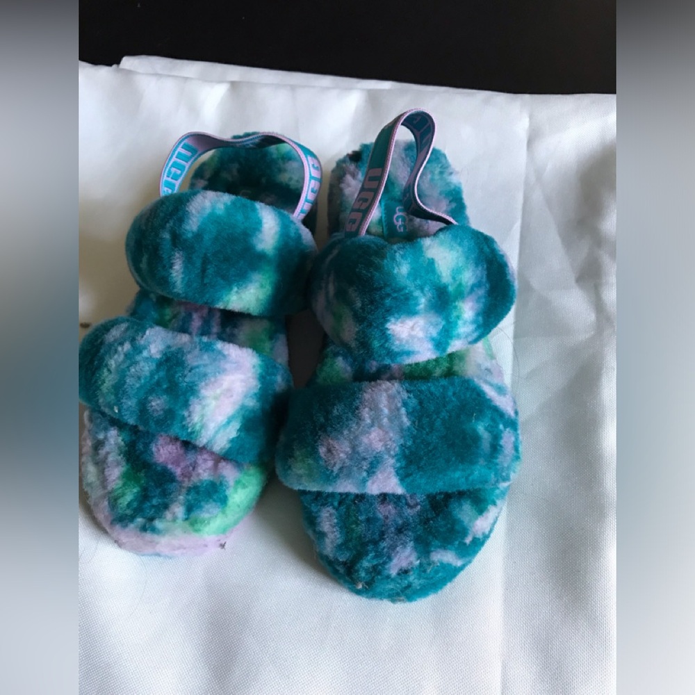 Ugg  OH YEAH MARBLE FLUFFY SLIPPERS